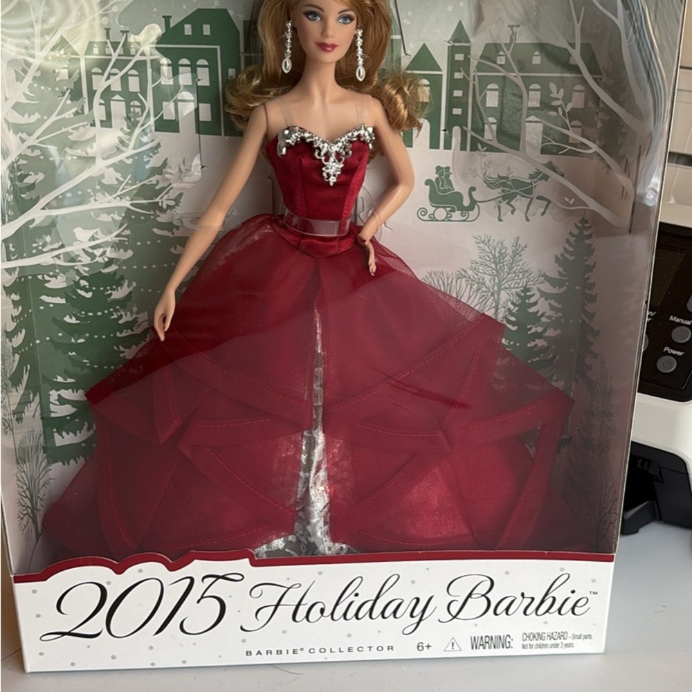 Barbie 2015 Holiday Doll in Elegant Red and Silver